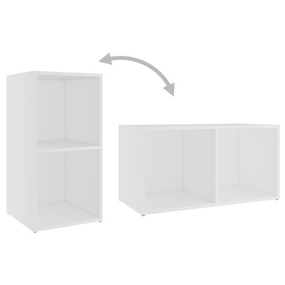 vidaXL Szafka pod TV, biała, 72x35x36,5 cm, materiał drewnopochodny