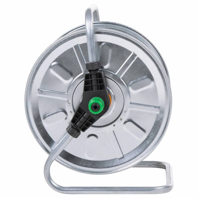 Bęben ścienny na wąż stalowy 50 m 1/2" lub 35 m 3/4