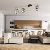 Lampa sufitowa  MONZA 3 BL GRAFIT