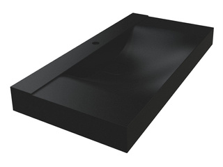 Umywalka FLY 1000 MIRASTONE CZARNA Z BROKATEM