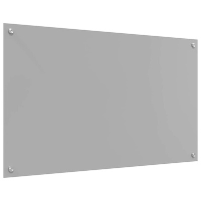 Panel kuchenny Jasnoszary 100 x 60 cm szkło hartowane