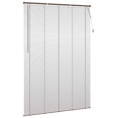 Żaluzja wenecka Ciemnobrązowy ze wzorem 213 x 130 cm 25 mm PVC
