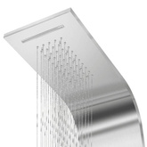 vidaXL Panel prysznicowy ze stali nierdzewnej, zakrzywiony