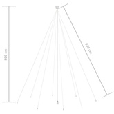 vidaXL Choinka z lampek, wewn./zewn., 1300 kolorowych diod LED, 8 m