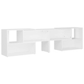 vidaXL Szafka pod TV, biała, 149x30x52 cm, materiał drewnopochodny