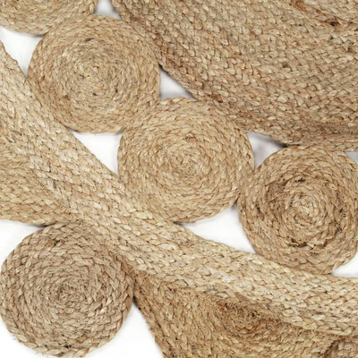 Dywan ręcznie wypleciony z juty, 90 cm vidaXL