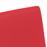Krzesełka jadalne na kółkach 2 szt. Skóra syntetyczna Czerwony
