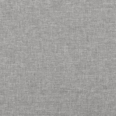 Łóżko kontynentalne, jasnoszara, 140x200 cm, obita tkaniną