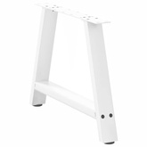Nogi do stolika kawowego w kształcie litery A 2 szt. Białe 70x(42-43) cm Stal