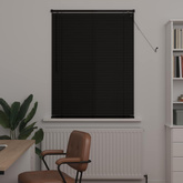 Żaluzja wenecka Czarny 150 x 100 cm 25 mm PVC