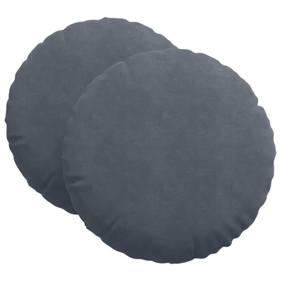 Poduszki na siedziska 2 pcs Ciemnoszary ?60 x 21 cm Aksamit