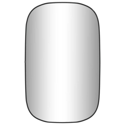 vidaXL Lustro ścienne, czarne, 80x50 cm