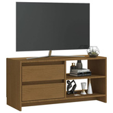 vidaXL Szafka pod TV, miodowy brąz, 80x31x39 cm, drewno sosnowe