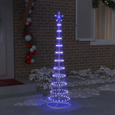 Choinka świąteczna LED Niebieski 51 x 51 x 190 cm Metal
