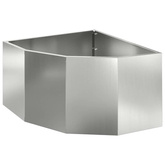Doniczka Różnorożna Srebrny 60 x 60 x 35 cm Stal galwanizowana