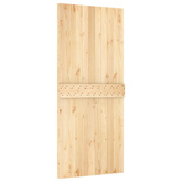 Drzwi przesuwne Naturalny i czarny 90 x 210 cm