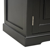 vidaXL Szafka pod TV, czarna, 90x30x40 cm, drewniana