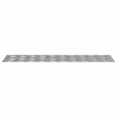 Stopień Prostokątny 4 pcs Srebrny 80 x 20 cm Aluminium