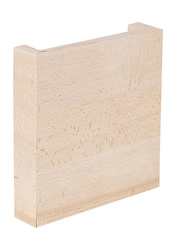 Kinkiet Marc drewniany kwadratowy do sypialni LED płaski 15,5 x 15,5 cm
