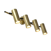 Lampa mosiądz ścienna/sufitowa listwa 4x15W Colly 94-01740