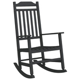 Fotel bujany Czarny 84 x 65 x 114 cm żywica