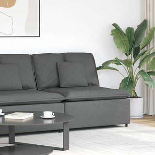 Modułowy moduł centralny sofy z poduszkami Ciemnoszary 100 cm