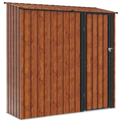 Schowki ogrodowe Brązowy 203,5 x 73 x 200 cm Metal