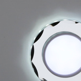 Oprawa Stropowa Oczko Candellux Ssp-25 Ch/Tr+Wh 8W Led 230V Ring Led Biały