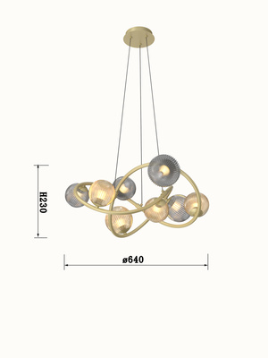 Lampa wisząca METZ 7015-804