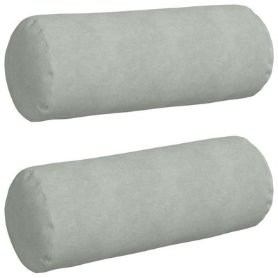 Poduszki Wałkowe 2 pcs Jasnoszary ? 25 x 70 cm