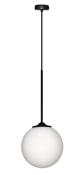 Lampa wisząca czarna / biała kula 20cm Glasgow Ledea 50101284