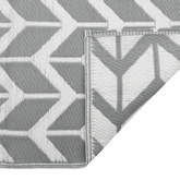 vidaXL Dywan zewnętrzny, szary, 80x250 cm, PP