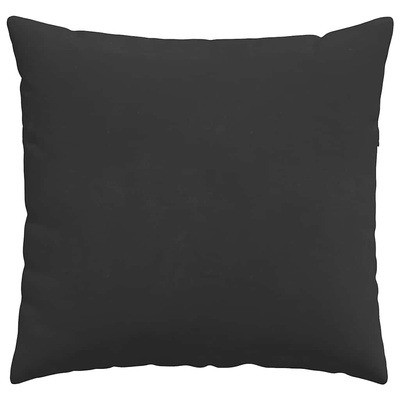 Poduszki na sofę 2 pcs Czarny 50 x 50 cm tkanina