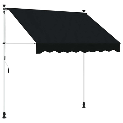 Ręczna markiza zwijana Czarny 100 cm