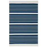 vidaXL Dywan, niebieski morski, 160x230 cm, bawełniany