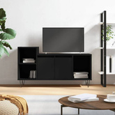 vidaXL Szafka pod TV, czarna, 100x35x55 cm, materiał drewnopochodny model standard