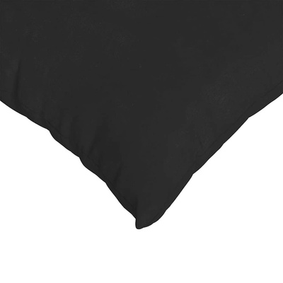 Poduszki na sofę 2 pcs Czarny 60 x 60 cm tkanina