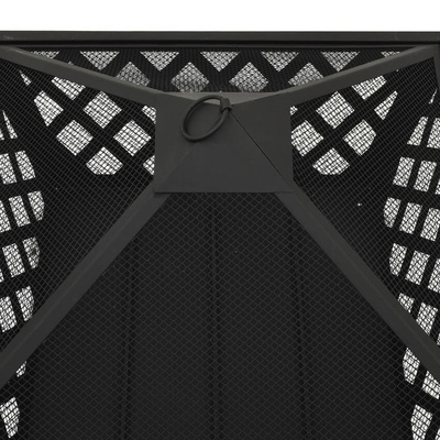 vidaXL Palenisko z pogrzebaczem, 64 cm, XXL, stal