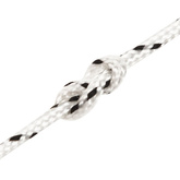 vidaXL Pleciona linka żeglarska, biała, 2 mm x 25 m, poliester