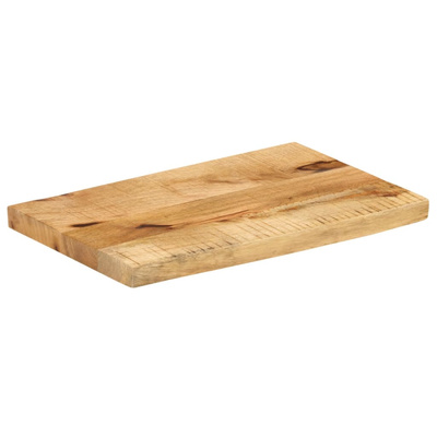 Blat stołu, 60x20x3,8cm, naturalna krawędź, surowe drewno mango
