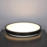 Plafon PERETI 24W czarny pierścień 35cm, 3000K barwa ciepła, 2400lm, IP44, 220-240V EDO777616 EDO Solutions