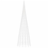 vidaXL Choinka z lampek, na maszt, 3000 zimnych białych LED, 800 cm