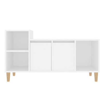 vidaXL Szafka pod TV, biała, 100x35x55 cm, materiał drewnopochodny model standard