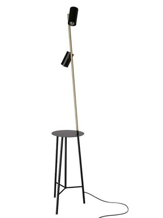 Lampa podłogowa czarno-złota 164cm Perret 52-00019
