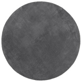 vidaXL Dywan HUARTE z krótkim włosiem, antracytowy, Ø 100 cm