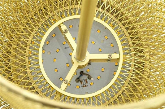 LAMPA WISZĄCA ILLUSION S45 ZŁOTA - LED, METAL ADANI AD131