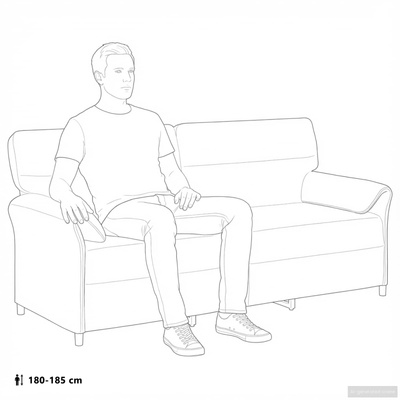 Sofa 3-osobowa Zielony morski 198 x 83 x 95 cm Welur