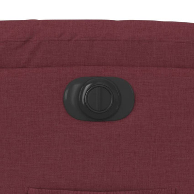 vidaXL Podnoszony fotel masujący, elektryczny, rozkładany, bordowy