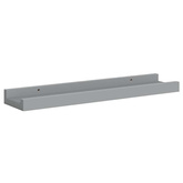 vidaXL Półki ścienne na zdjęcia, 2 szt., szare, 40x9x3 cm, MDF