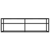 vidaXL Szafka pod TV, bezbarwna, 140x40x40,5 cm, szkło hartowane